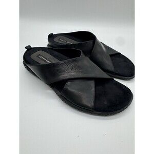 Sesto Meucci Black Sandals Made in Italy slides women size 8